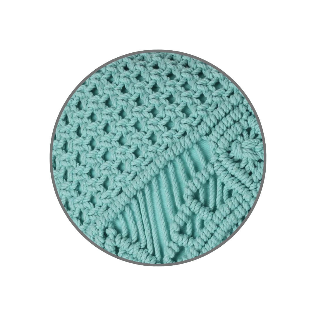 Organic Macrame Cushion Sleeve